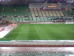 試合終了後の長居スタジアムのピッチ ※ニンテンドー3DSの3D映像は本体でしかご覧いただけません。写真は2D表示のものです。