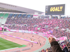 セレッソ大阪vsアルビレックス新潟戦での先制直後の場面