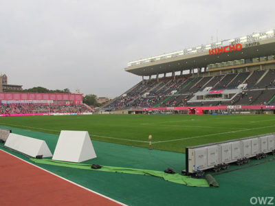 試合後のキンチョウスタジアム